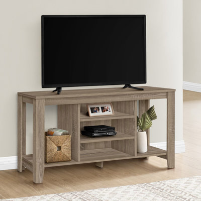 Meuble télé, console de 48 po, meuble multimédia, tablettes de rangement, salon, chambre à coucher, contemporain, moderne