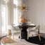 Chaise d'appoint rembourrée en lin-1451273915-1451273912