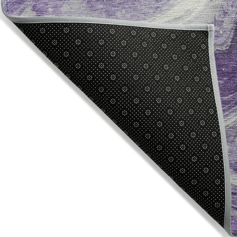 Tapis mauve intérieur / extérieur lavable à la machine Cinead ACN1706, Rectangle 5 pi x 7 pi 6 po