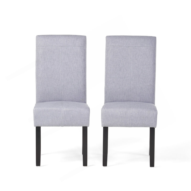 Licha T-Stitch Dining Chair, Light Gray