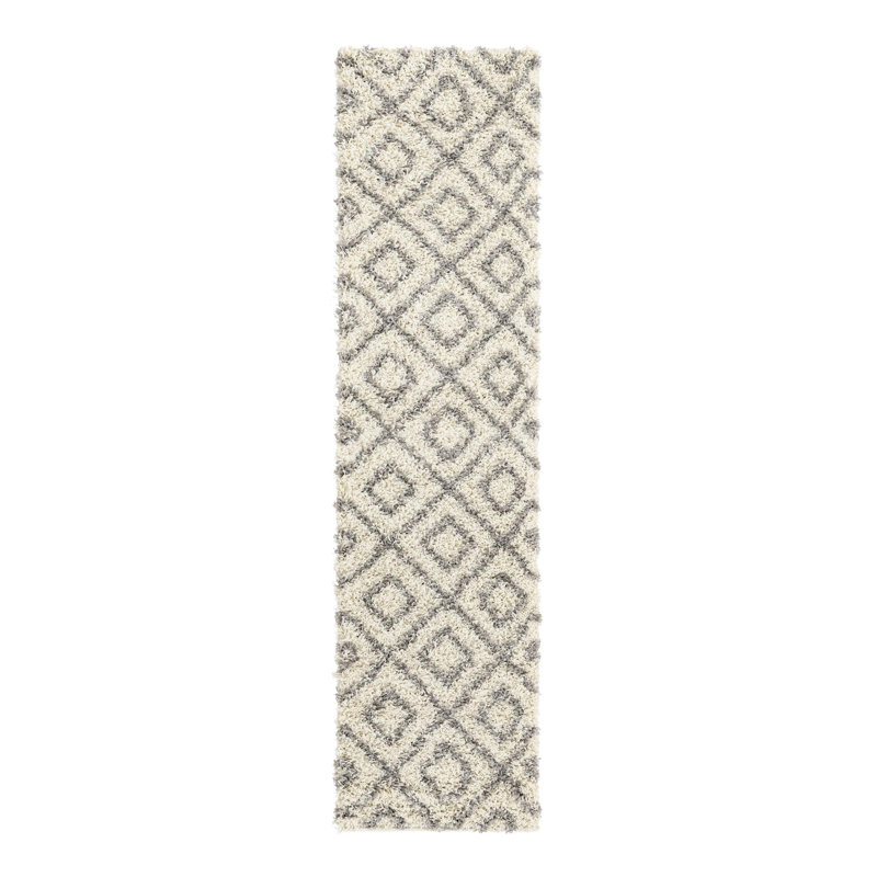Aurin Geometric Indoor Rug, Runner 2' x 8'