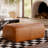 Denver Full-Grain Genuine Italian Leather Ottoman-465882998
