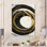 Noir, argent et or mélangeant des tourbillons III - peinture sur toile