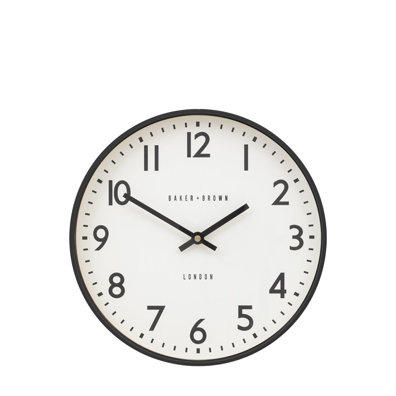 Norton Wall Clock 30cm, Black