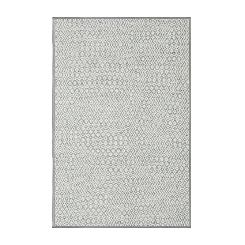 Tapis contemporain gris clair, Rectangle 5 pi x 7 pi