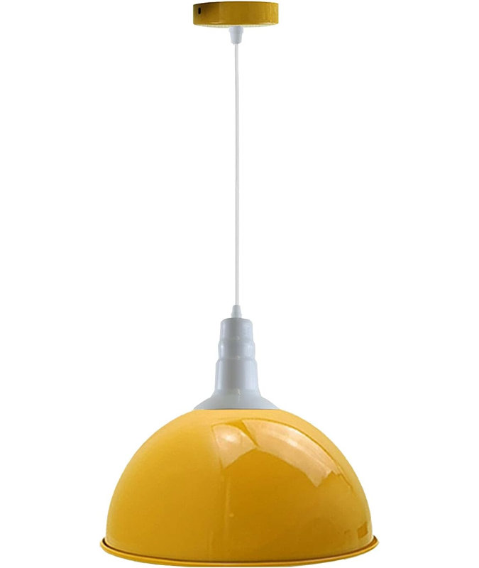 1 - Light Single Pendant, Yellow