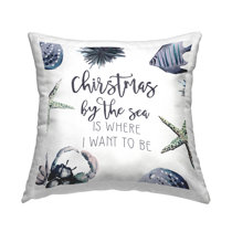 Christmas Nautical & Beach Throw Pillows You'll Love