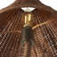Delphine Wicker Chandelier in Dark Brown