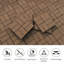 Ensemble de tuiles de terrasse en bois et en plastique composite de 20 pièces-113414185