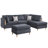 Upholstered L-Shaped Sectional Reversible-1337588817