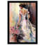«Lily», robe de fleur, blanc traditionnel - Impression sur toile-72507481-72507482