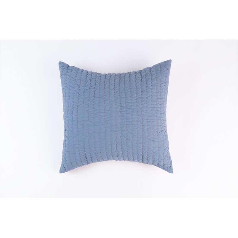 Taie décorative bleu et orange Tane, Minéral / ocre, Européen