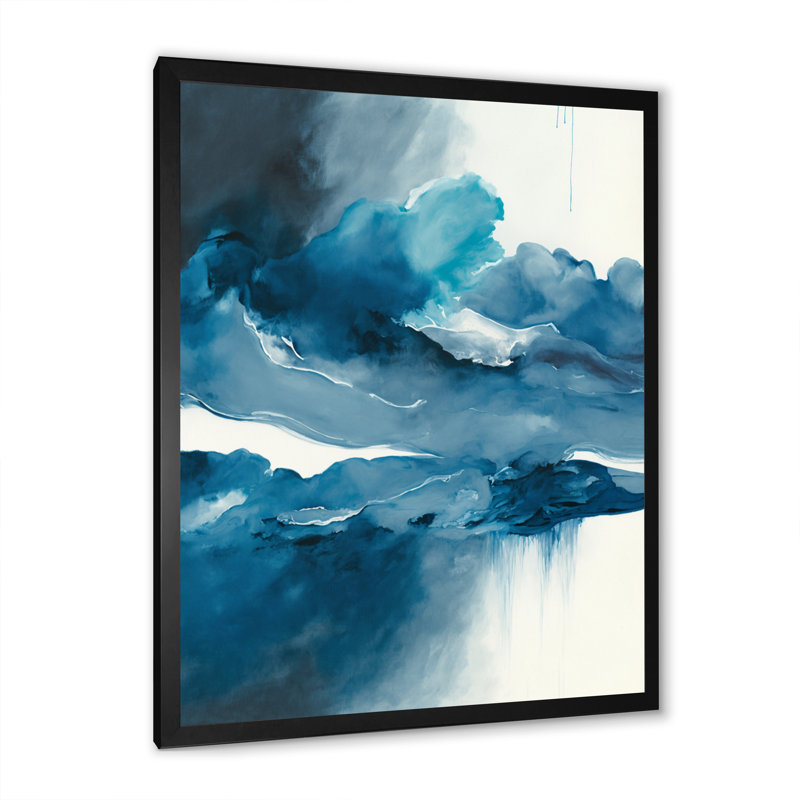 «Feeling Honolulu Blue III», reproduction sur toile, Impression noire sur toile encadrée, L 12 po x H 20 po