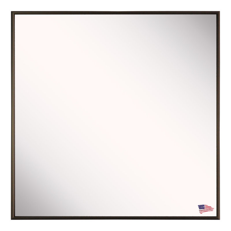 Cannella Metal Flat Wall Mirror, 27.25" x 27.25"