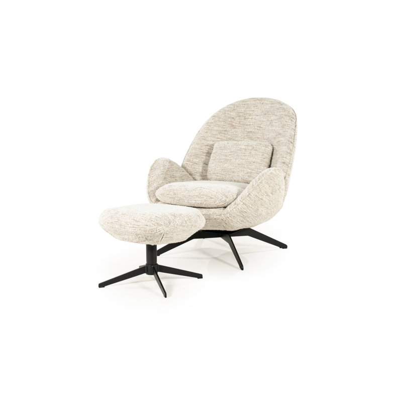 Ryan Swivel Lounge Chair, Beige
