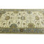 Tapis crème en laine noué à la main à motif floral 5 pi 1 po x 8 pi Floral