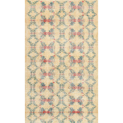 Tapis contemporain beige / olive clair