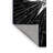 Machine Washable Wynsum Art Deco Starburst Rug in Blue – Navy Binding-858087917