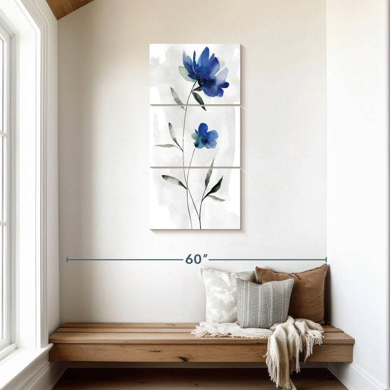 Beautiful Blue I, 44" H x 21" W