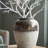 Round Sienna Brown Ceramic Accent Vase-92256696