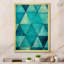 Triangles turquoise sur toile-292015976-292015977