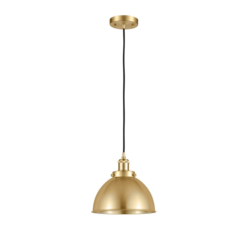 Amalle 1 - Light Pendant, Matte Black, Satin Gold, No