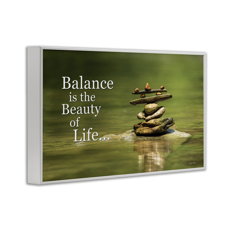 Balance Is Beauty, estampe numérique par Susie Boyer, Cadre blanc, H 20 po x l 30 po