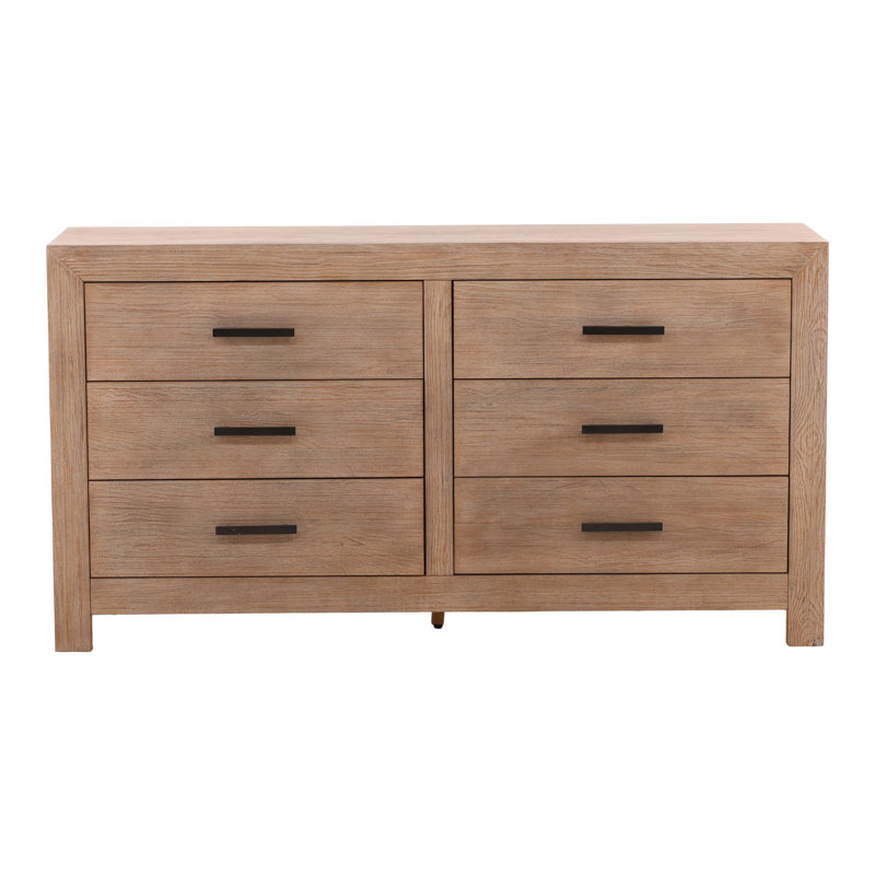 Emmalyn 6-Drawer Dresser, Light Warm Wash