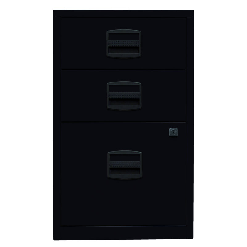 41.3cm Wide 3 -Drawer File Cabinet, Black