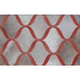Natural Hide hand-tufted Leather Hide Silver/Terracota Area Rug