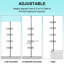 Iron Freestanding Bathroom Shelves