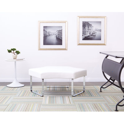 Miquelle Vinyl Office Bench