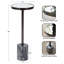 Table à boisson en miroir Ivy Bronx Hescott 10 x 10 x 24-1130447649