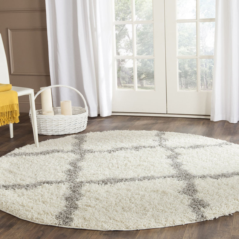 Sgd-Dallas Shag Performance Geometric Rug, Round 6'