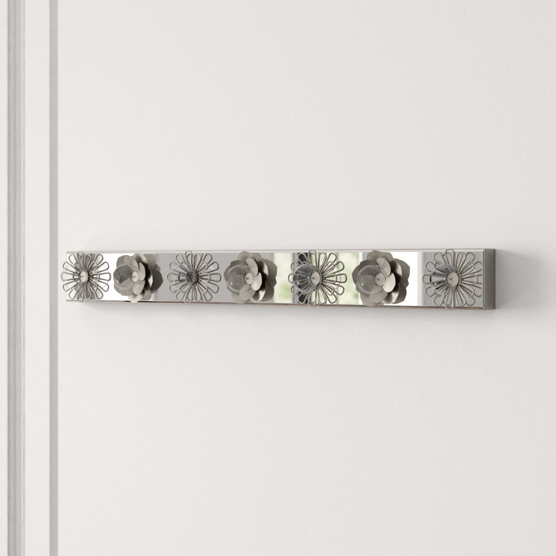 Keaton 7 - Light Bath Bar, Burnished Silver Leaf