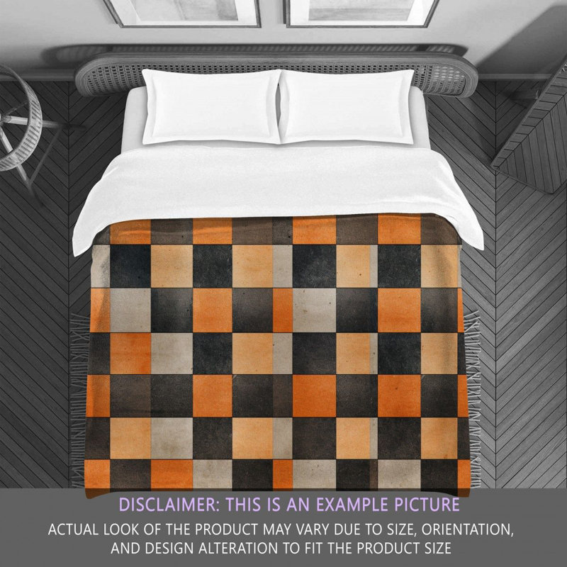 Warm Autumn Plaid Comforter, Twin Comforter