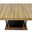 Table de salle à manger rectangulaire extensible pour 6 à 10 personnes en bois vieilli 160 à 200 cm-58711454