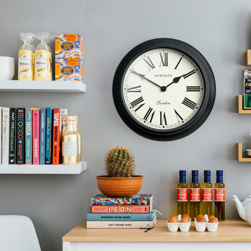 Wall Clock, Dark Grey
