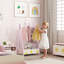 AIYAPLAY Baby Clothing Rack, Leaf Theme for Ages 3-6 with Hangers Pink