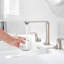 Robinet de meuble-lavabo à 2 poignées avec drain escamotable en métal Varen-107119520