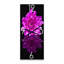 Horloge murale traditionnelle simple fleur de chrysanthème sur fond noir-317852403