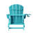 Ergonomically designed resin folding Adirondack chair-328065399
