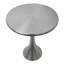 Table d'appoint en métal nickel brossé