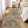 Machine Washable Rug Oriental Vintage Non-Slip Low Pile Rubber Backing Area Rug for Living Room Bedroom Kitchen Dining Room