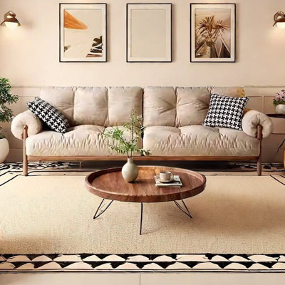 Cotton and linen modern simple light luxury sofa