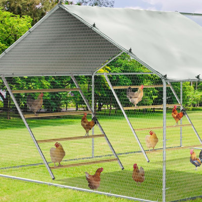 Paquet de 2 grandes barres de perchoir à poulet, perchoir à poulailler de 56 pouces avec structure en métal, échelle de perchoir robuste pour poules, accessoires de poulailler et poulailler pour la basse-cour, facile à assembler et à nettoyer