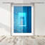 Cerulean Corridor II Shadowbox Abstract Print by Oliver Gal, Black Frame, 10 x 15-1150464776-1150464778