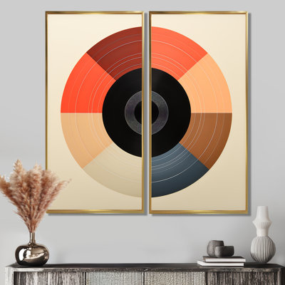 Colorful Retro Vinyl IV - Vinyl Records Framed Wall Art