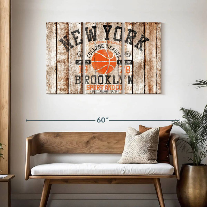 Ballon de basketball Sireci Brooklyn, H 28 po x l 45 po