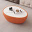 Table basse en cuir Eggs Shape-1817919584-1817919590